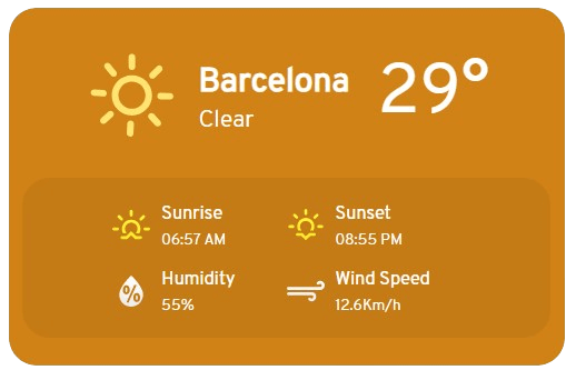 Exemplo de widget Exemplo de widget